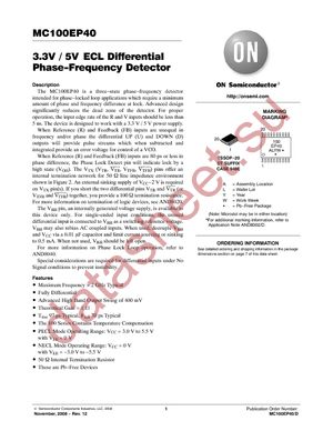 MC100EP40DTR2G datasheet  